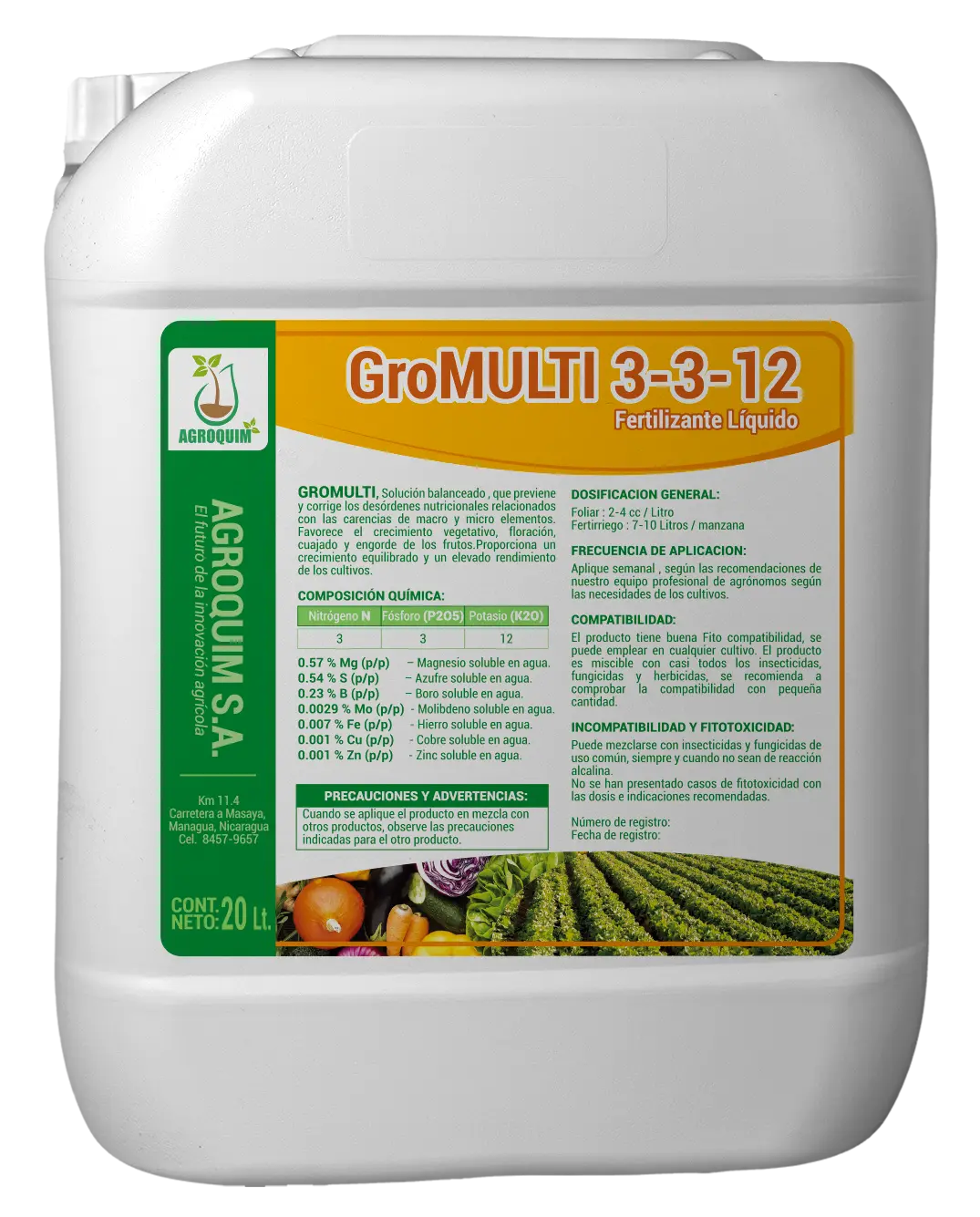 GroMULTI-3-3-12-20L